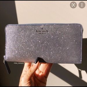 Brand new Kate Spade grey sparkly wallet!
